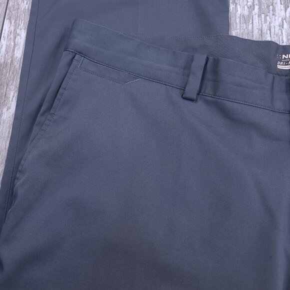 Nike Golf Pants Mens 40x32 Tour Performance Gray Tech Dri Fit Woven Stretch - Picture 5 of 10